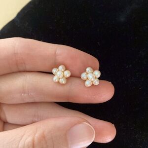 Pearl Flower Earrings